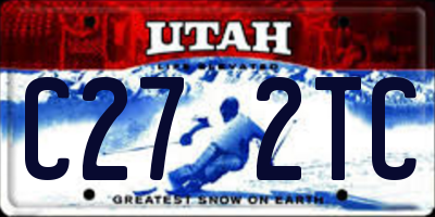 UT license plate C272TC