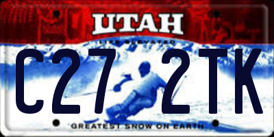 UT license plate C272TK