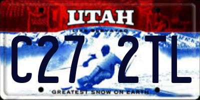 UT license plate C272TL