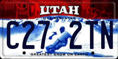 UT license plate C272TN