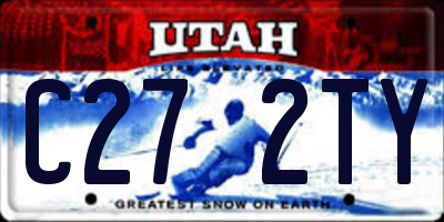 UT license plate C272TY