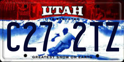UT license plate C272TZ