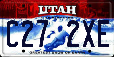 UT license plate C272XE