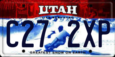 UT license plate C272XP