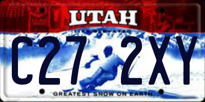 UT license plate C272XY
