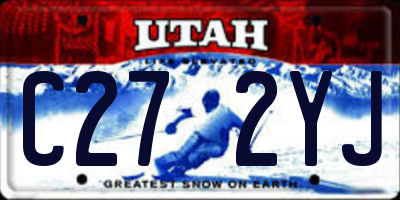 UT license plate C272YJ