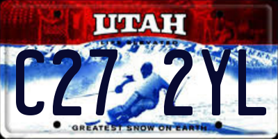 UT license plate C272YL