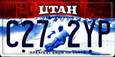 UT license plate C272YP