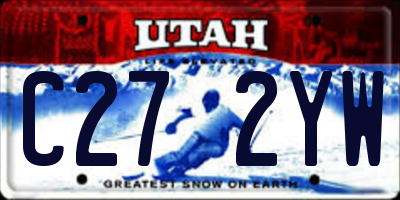 UT license plate C272YW