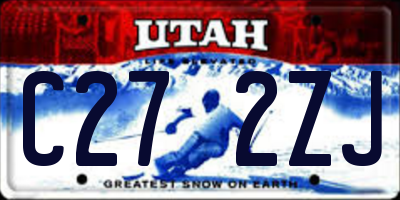UT license plate C272ZJ