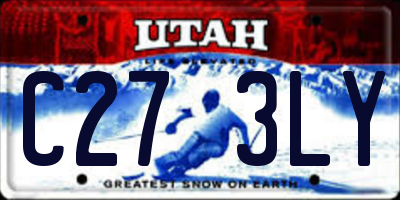 UT license plate C273LY