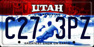 UT license plate C273PZ