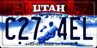 UT license plate C274EL