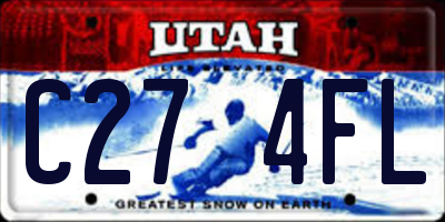 UT license plate C274FL