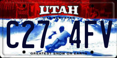 UT license plate C274FV