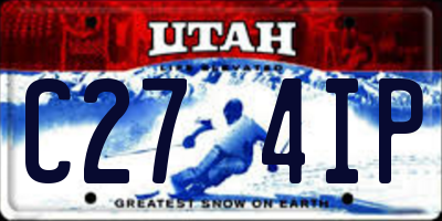 UT license plate C274IP