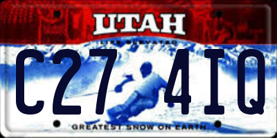 UT license plate C274IQ