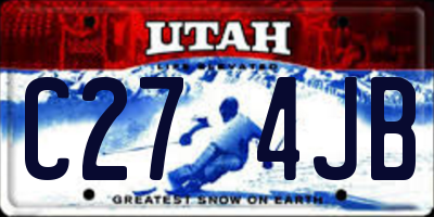 UT license plate C274JB