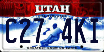 UT license plate C274KI