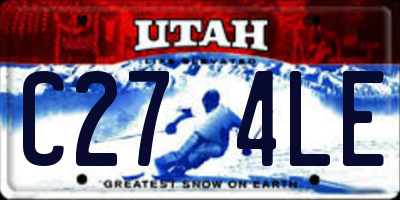UT license plate C274LE