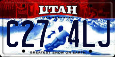 UT license plate C274LJ