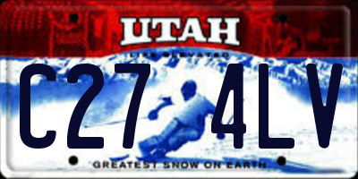 UT license plate C274LV