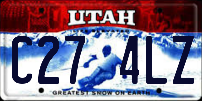 UT license plate C274LZ