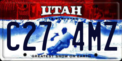 UT license plate C274MZ
