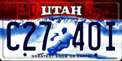 UT license plate C274OI