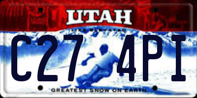 UT license plate C274PI