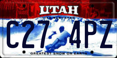 UT license plate C274PZ