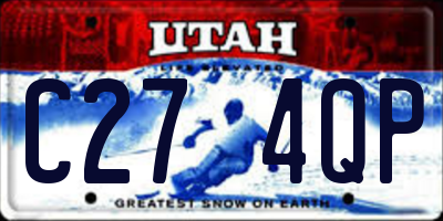 UT license plate C274QP