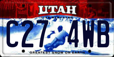 UT license plate C274WB
