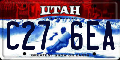 UT license plate C276EA