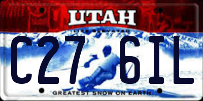 UT license plate C276IL