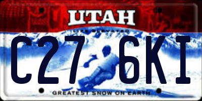 UT license plate C276KI