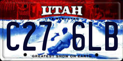 UT license plate C276LB