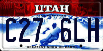 UT license plate C276LH