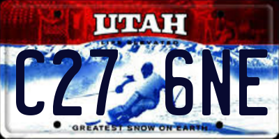 UT license plate C276NE