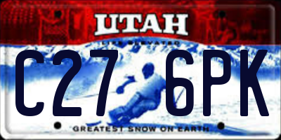UT license plate C276PK