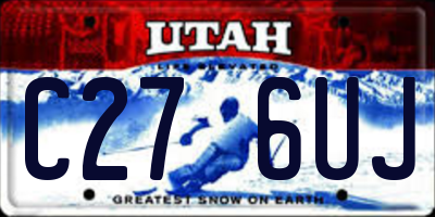 UT license plate C276UJ