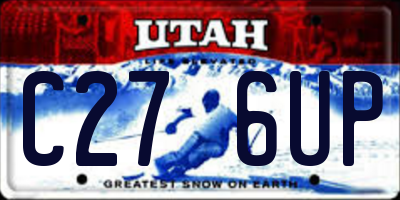 UT license plate C276UP