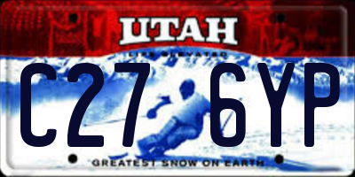 UT license plate C276YP