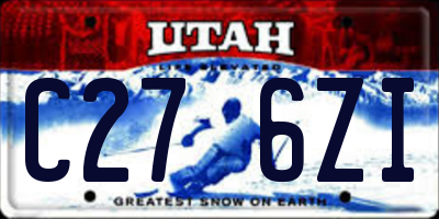 UT license plate C276ZI