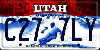 UT license plate C277LY