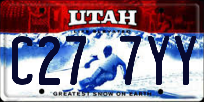 UT license plate C277YY
