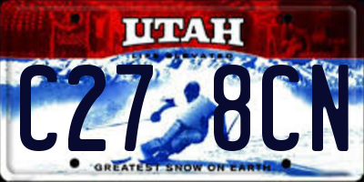 UT license plate C278CN