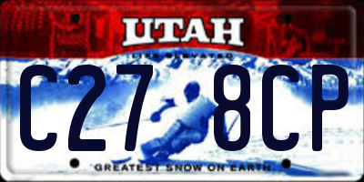 UT license plate C278CP