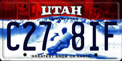 UT license plate C278IF