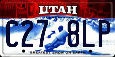 UT license plate C278LP